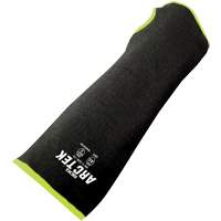 Cut-Resistant Sleeve with Thumb Hole, Polyethylene/Steel, 10", ASTM ANSI Level A5, Black/Yellow Helyx Safety & Industrial Supplies