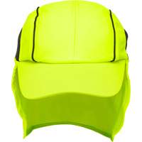 Chapeaux de refroidissement avec voiles pour le cou, Lime haute visibilit&eacute; Helyx Safety & Industrial Supplies