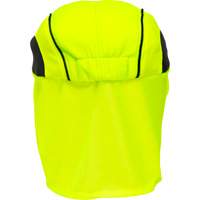 Chapeaux de refroidissement avec voiles pour le cou, Lime haute visibilit&eacute; Helyx Safety & Industrial Supplies