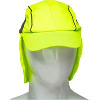 Chapeaux de refroidissement avec voiles pour le cou, Lime haute visibilit&eacute; Helyx Safety & Industrial Supplies