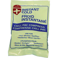 Instant Chill Pac Compress, Cold, Single Use, 4" x 6" Helyx Safety & Industrial Supplies