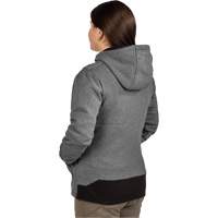 Chandail &agrave; capuchon chauffant M12 avec pile, Femmes, Moyen, Gris, Poly-coton Helyx Safety & Industrial Supplies