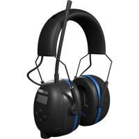 Black & Blue Air Defender AM/FM BT Earmuffs, Headband Style, 25 dB Helyx Safety & Industrial Supplies