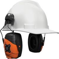 Safety Orange Link 2.0 Bluetooth Earmuffs, Cap Mount Style, 21 dB Helyx Safety & Industrial Supplies