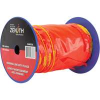 Warning Line with Flags, 328' L, Orange/Yellow Helyx Safety & Industrial Supplies