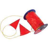 Warning Line with Flags, 328' L, Orange/Yellow Helyx Safety & Industrial Supplies