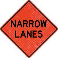 Quadra Flex Roll-Up Sign with Traffic Control Person Ahead Symbol Helyx Safety & Industrial Supplies
