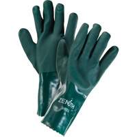 Gants verts &agrave; double enduit, 12" lo, PVC, Doublure en Jersey de coton, 70 mils Helyx Safety & Industrial Supplies