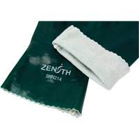Gants verts &agrave; double enduit, 12" lo, PVC, Doublure en Jersey de coton, 70 mils Helyx Safety & Industrial Supplies