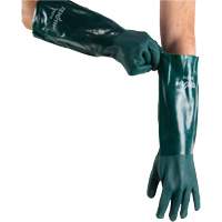 Gants verts &agrave; double enduit, 18" lo, PVC, Doublure en Jersey de coton, 70 mils Helyx Safety & Industrial Supplies