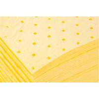 Bonded Sorbent Pads, Hazmat, 15" x 19", 8 gal. Absorbancy Helyx Safety & Industrial Supplies