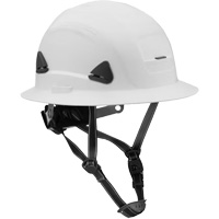 Casque Fibre Metal de style escalade avec bordure compl&egrave;te, R&eacute;pond aux normes CSA type 2, Suspension Rochet, Non ventil&eacute; Helyx Safety & Industrial Supplies