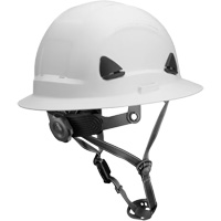 Casque Fibre Metal de style escalade avec bordure compl&egrave;te, R&eacute;pond aux normes CSA type 2, Suspension Rochet, Non ventil&eacute; Helyx Safety & Industrial Supplies
