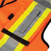 6680 High-Visibility Antimicrobial Mesh-Back Surveyor Vest, High Visibility Orange, Small, Polyester Helyx Safety & Industrial Supplies