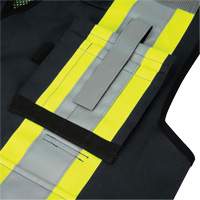 6679 High-Visibility Antimicrobial Mesh-Back Surveyor Vest, Black, Small, Polyester Helyx Safety & Industrial Supplies