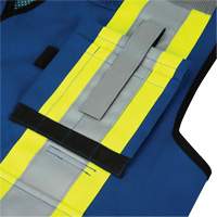6681 High-Visibility Antimicrobial Mesh-Back Surveyor Vest, Royal Blue, Small, Polyester Helyx Safety & Industrial Supplies
