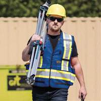 6681 High-Visibility Antimicrobial Mesh-Back Surveyor Vest, Royal Blue, Small, Polyester Helyx Safety & Industrial Supplies