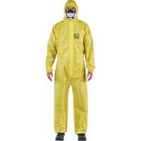 Combinaison AlphaTec 2300 STANDARD &agrave; coutures bord&eacute;es, mod&egrave;le 147, Petit, Jaune, Enduit de poly&eacute;thyl&egrave;ne/Polypropyl&egrave;ne Helyx Safety & Industrial Supplies