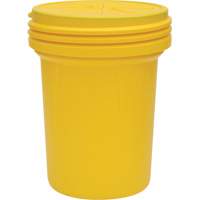 Baril emboîtable de laboratoire en plastique avec couvercle vissable, 30 gal. US, Mobile/Stationnaire Helyx Safety & Industrial Supplies