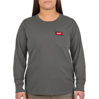 T-shirt &agrave; manches longues avec poches GRIDIRON, Femmes, T-petit, Gris Helyx Safety & Industrial Supplies