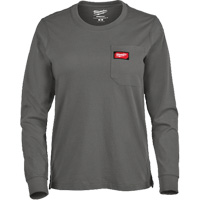 T-shirt &agrave; manches longues avec poches GRIDIRON, Femmes, T-petit, Gris Helyx Safety & Industrial Supplies