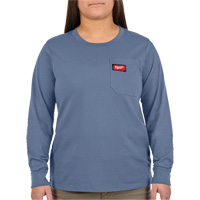 T-shirt &agrave; manches longues avec poches GRIDIRON, Femmes, T-petit, Bleu Helyx Safety & Industrial Supplies