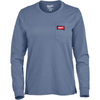 T-shirt &agrave; manches longues avec poches GRIDIRON, Femmes, T-petit, Bleu Helyx Safety & Industrial Supplies