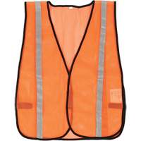 Veste de s&eacute;curit&eacute; &agrave; mailles compacte, Orange haute visibilit&eacute;, Polyester Helyx Safety & Industrial Supplies