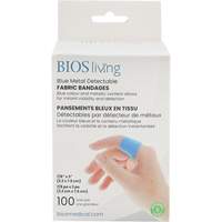 Blue Bandages, Rectangular/Square, 3", Fabric Metal Detectable, Sterile Helyx Safety & Industrial Supplies