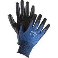 Gants l&eacute;gers et haute dext&eacute;rit&eacute; r&eacute;sistants &agrave; la coupe, Taille 7, Calibre 18, Rev&ecirc;tement Mousse de nitrile, Enveloppe en Acier inoxydable/PEHP/Tungst&egrave;ne, ASTM ANSI niveau A9 Helyx Safety & Industrial Supplies