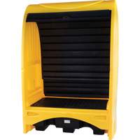 Palette contre les d&eacute;versements &agrave; couvercle dur pour 2 barils, 43,11" lo x 61,61" la x 83,07" h, Capacit&eacute; de charge 1433 lb Helyx Safety & Industrial Supplies