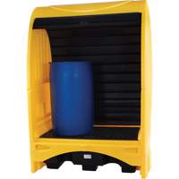 Palette contre les d&eacute;versements &agrave; couvercle dur pour 2 barils, 43,11" lo x 61,61" la x 83,07" h, Capacit&eacute; de charge 1433 lb Helyx Safety & Industrial Supplies