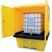 Hard Cover IBC Spill Pallet, 70" L x 70" W x 90" H, 1135 lbs. Load Capacity Helyx Safety & Industrial Supplies