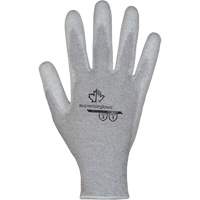 Gants blancs KnitActiv dissipatifs &eacute;lectrostatiques et peu pelucheux, 5, R&ecirc;vetement Polyur&eacute;thane, Calibre 13, Enveloppe en Nylon/Coton Helyx Safety & Industrial Supplies