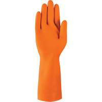 AlphaTec&reg; 87-208 Heavy-Duty Chemical-Resistant Gloves, Size 7, 12.8" L, Rubber Latex, Cotton/Flock-Lined Inner Lining, 29.5-mil Helyx Safety & Industrial Supplies