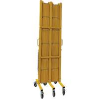 Expandable Barrier, 84" H x 20' L, Yellow Helyx Safety & Industrial Supplies