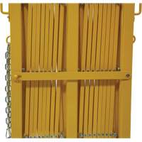 Expandable Barrier, 84" H x 20' L, Yellow Helyx Safety & Industrial Supplies