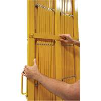 Expandable Barrier, 84" H x 20' L, Yellow Helyx Safety & Industrial Supplies