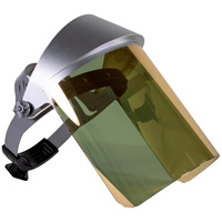 Visi&egrave;re r&eacute;fl&eacute;chissant la chaleur, Polycarbonate, Suspension Rochet Helyx Safety & Industrial Supplies