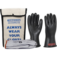 Class 0 Rubber Electrical Glove Kit, 8, 11" L, 20 cal/cm², NFPA 70E Helyx Safety & Industrial Supplies