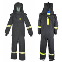 Ensemble de manteau contre l'arc &eacute;lectrique TCG moyen avec courroie de sortie, 75 cal/cm² Helyx Safety & Industrial Supplies