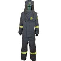 Ensemble de manteau contre l'arc &eacute;lectrique TCG grand, 140 cal/cm² Helyx Safety & Industrial Supplies