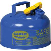 Bidon de s&eacute;curit&eacute; pour le k&eacute;ros&egrave;ne, Type I, Acier galvanis&eacute;, 2 gal. US, Bleu, Homologu&eacute; FM/List&eacute; UL/ULC Helyx Safety & Industrial Supplies