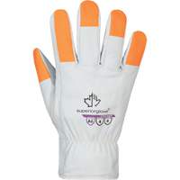 Gants haute visibilit&eacute; r&eacute;sistants &agrave; la coupe Endura Pro, Taille Petit, Enveloppe en Cuir de vache, ASTM ANSI niveau A6 Helyx Safety & Industrial Supplies