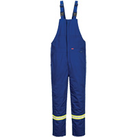 Bizflame&reg; 88/12 Insulated Bib Pants, Cotton/Nylon, Small, Blue Helyx Safety & Industrial Supplies