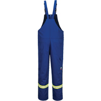 Bizflame&reg; 88/12 Insulated Bib Pants, Cotton/Nylon, Small, Blue Helyx Safety & Industrial Supplies
