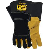 Gants de soudage d'hiver Black Velvet Heavy Metal, Taille Petit, Enveloppe en Cuir d'&eacute;lan refendu, ASTM ANSI niveau A5 Helyx Safety & Industrial Supplies