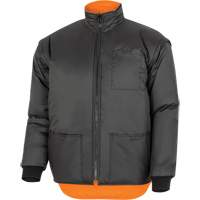 5056 Pioneer&reg; Yukon 7-in-1 Waterproof Winter Safety Parka, Polyester, Black/High Visibility Orange, X-Small Helyx Safety & Industrial Supplies
