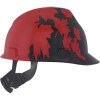 Specialty V-Gard&reg; Hard Hat, Ratchet Suspension, Black/Red Helyx Safety & Industrial Supplies