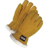 Gants de conducteur, Moyen, Paume en Cuir de daim refendu, Tissu-laine Helyx Safety & Industrial Supplies